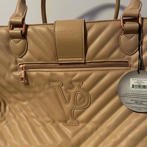 Vanderpump Pets Monogramme Pet Carrier Blush Pink - Picture 7 of 12